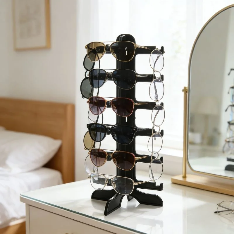 6 Layer Glasses Display Stand Acrylic Eyeglasses Rack Sunglasses Holder Storage 2