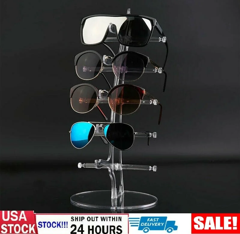 6 Layer Glasses Display Stand Acrylic Eyeglasses Rack Sunglasses Holder Storage 3