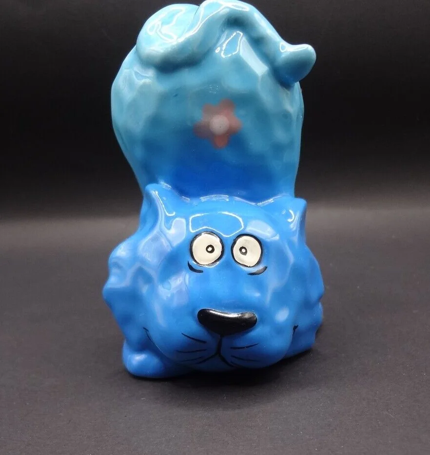 Ceramic Puppy Dog Hand Stand Kid Eye Glass Holder 2