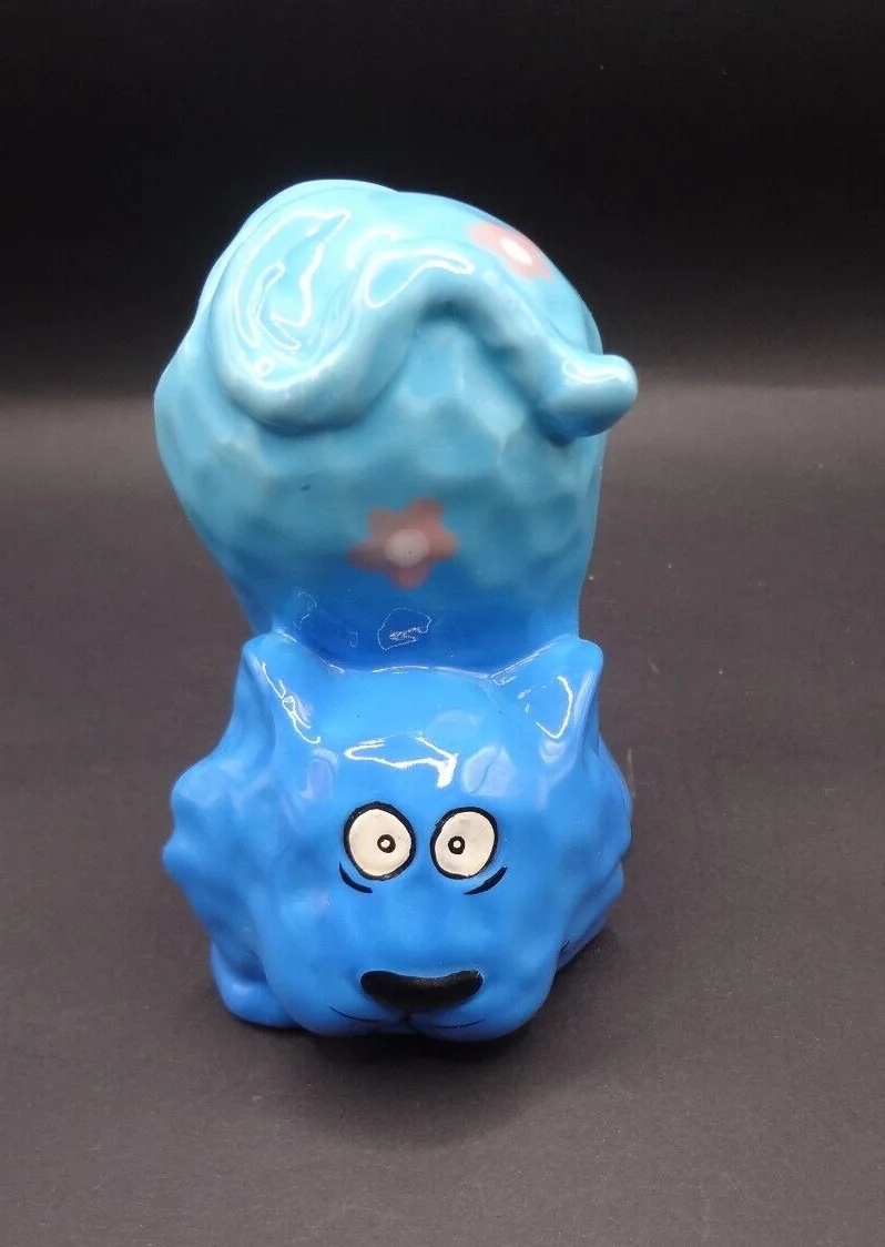 Ceramic Puppy Dog Hand Stand Kid Eye Glass Holder 3