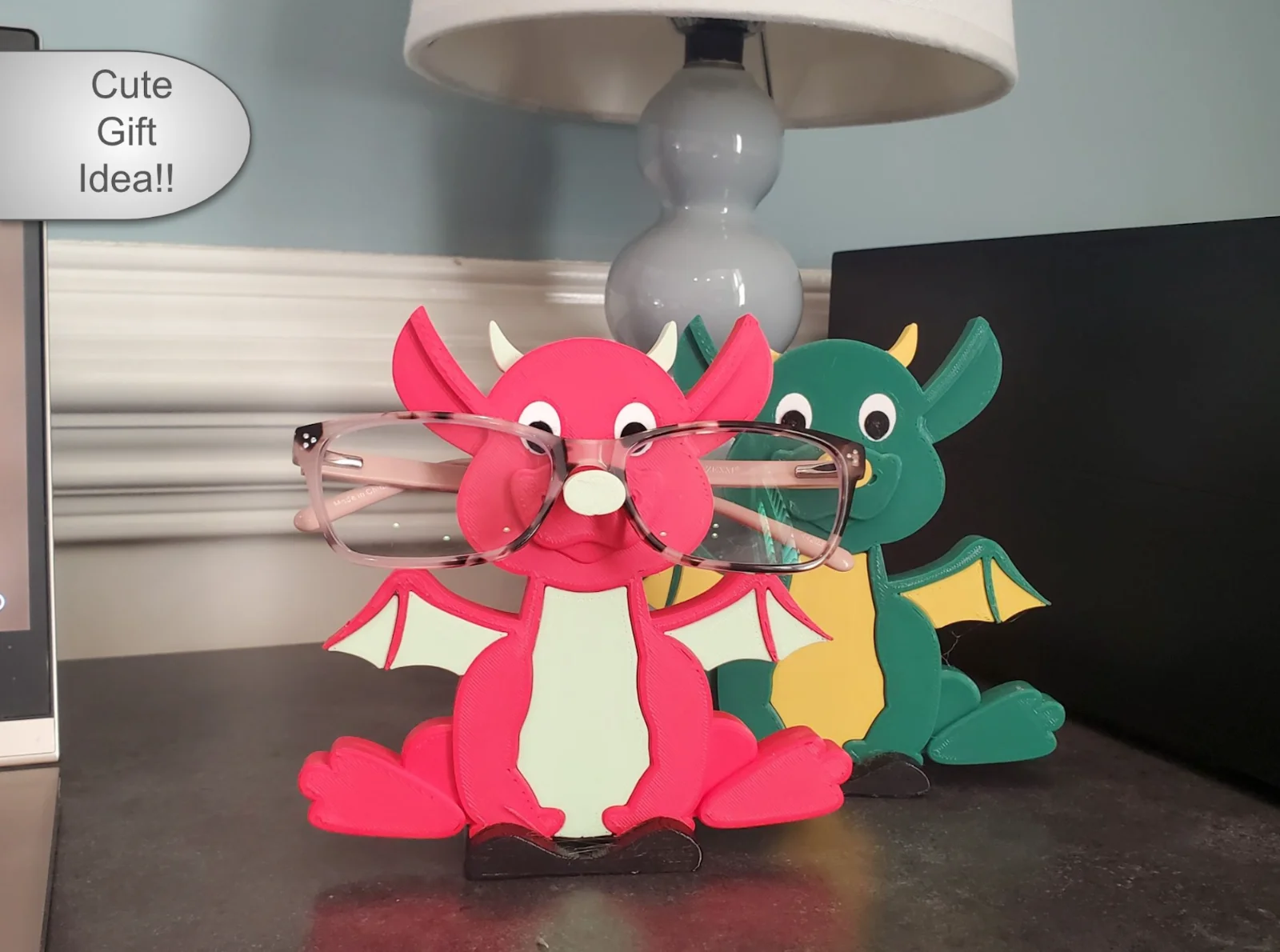 Dragon Eyeglasses Holder, Monster Eyeglass Stand and Unique Kids Gift Idea