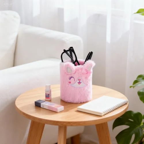 Happynear Glasses Holder, Cute Eyeglass Holder, Glasses Holder for Nightstand, Desk and Dresser, Gifts for Boys and Girls, Pink Fox 2