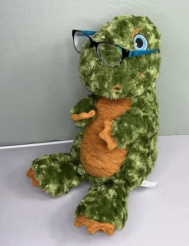 Kids Hard Eyeglass Case Pouch Inside A Jurassic Dinosaur Or Eyeglass Face Stand