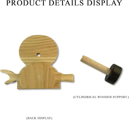 Wooden Animal Glasses Holder , Newsukie - Cute Solid Pine Wood Eyeglasses Stand,Carving Sunglasses Eyeglass Display Stand,Newsukie Creative Gift Glasses Holder for Desk (Flowers Highland Cow) (Sloth) 3